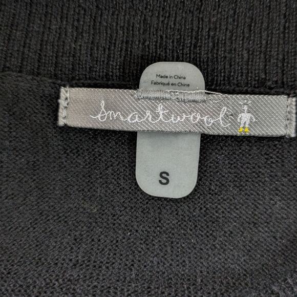 Smartwool Tabaretta Sweater Tunic Dress Womens Small Black Merino Wool Knit L/S - Picture 6 of 8